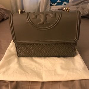 Tory Burch Fleming in Silver Maple
